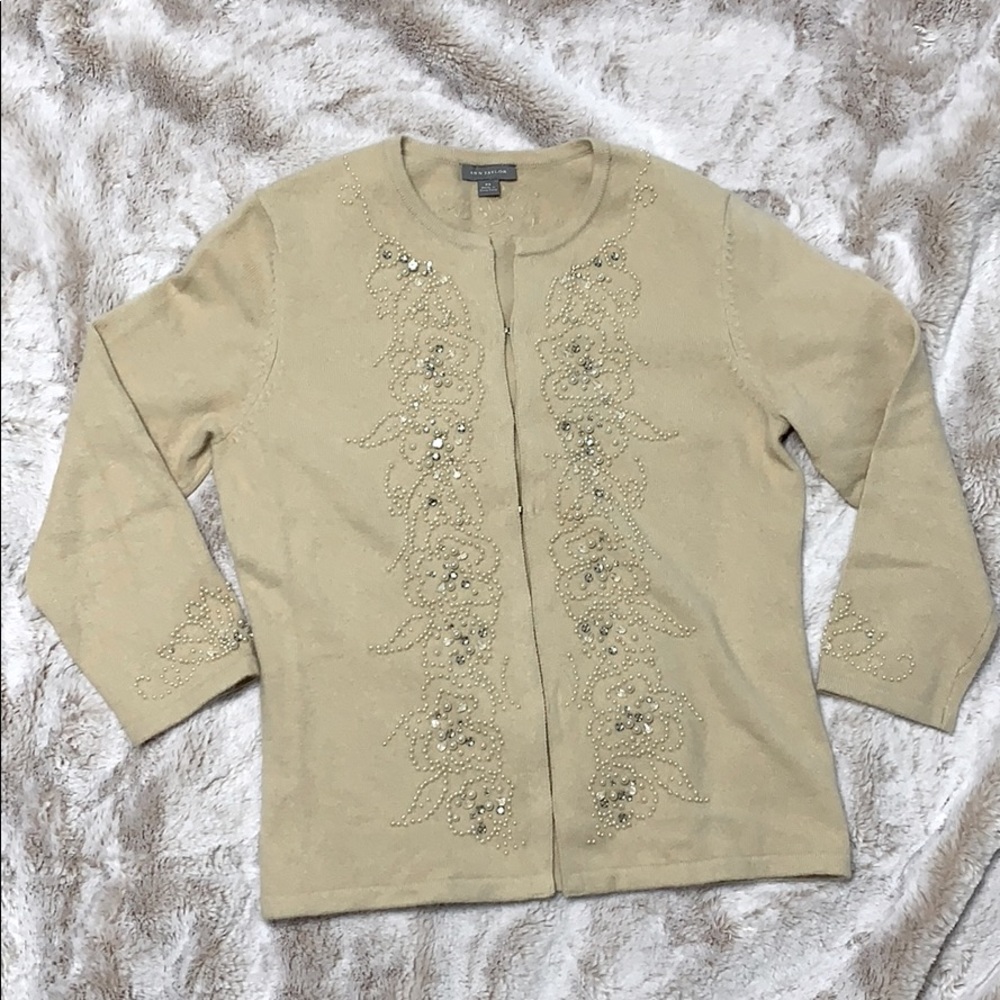 Ann Taylor embellished cardigan